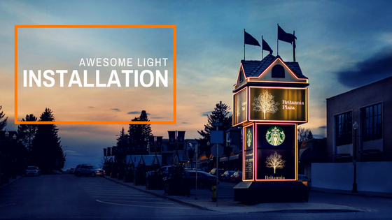 Awesome Light Installation: Britannia Plaza